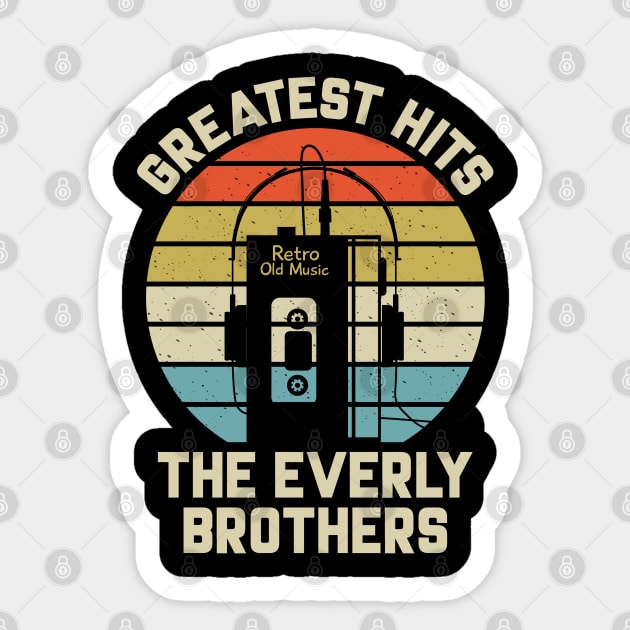 Greatest Hits The Everly Brothers Sticker by Dinosaur Mask Store